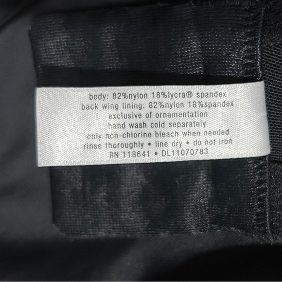 LANE BRYANT Black Tankini Swimsuit Top 38DDD Balconette Bra Underwire Adjustable - Picture 10 of 10